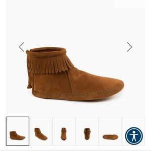 Never worn Minnetonka boots